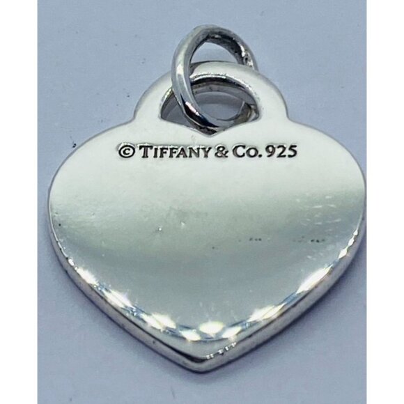 Tiffany & Co Silver Mom Heart Pendant Clasp Charm For Necklace Or Bracelet - Picture 3 of 5